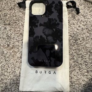Black Floral Phone Case